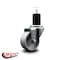 Service Caster 3'' Semi Steel Wheel Swivel 1-3/4'' Expanding Stem Caster SCC-EX20S314-SSS-134 - alternate 2